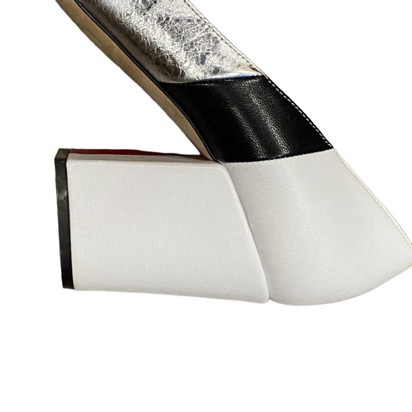 SERGIO ROSSI Color-Block Italian Lamb Goat Leather Emily in Paris Pumps EU 40 - Picture 8 of 16